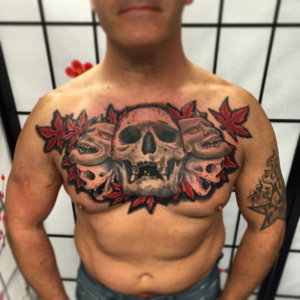 edo-tattoo-002-chestskull-brust